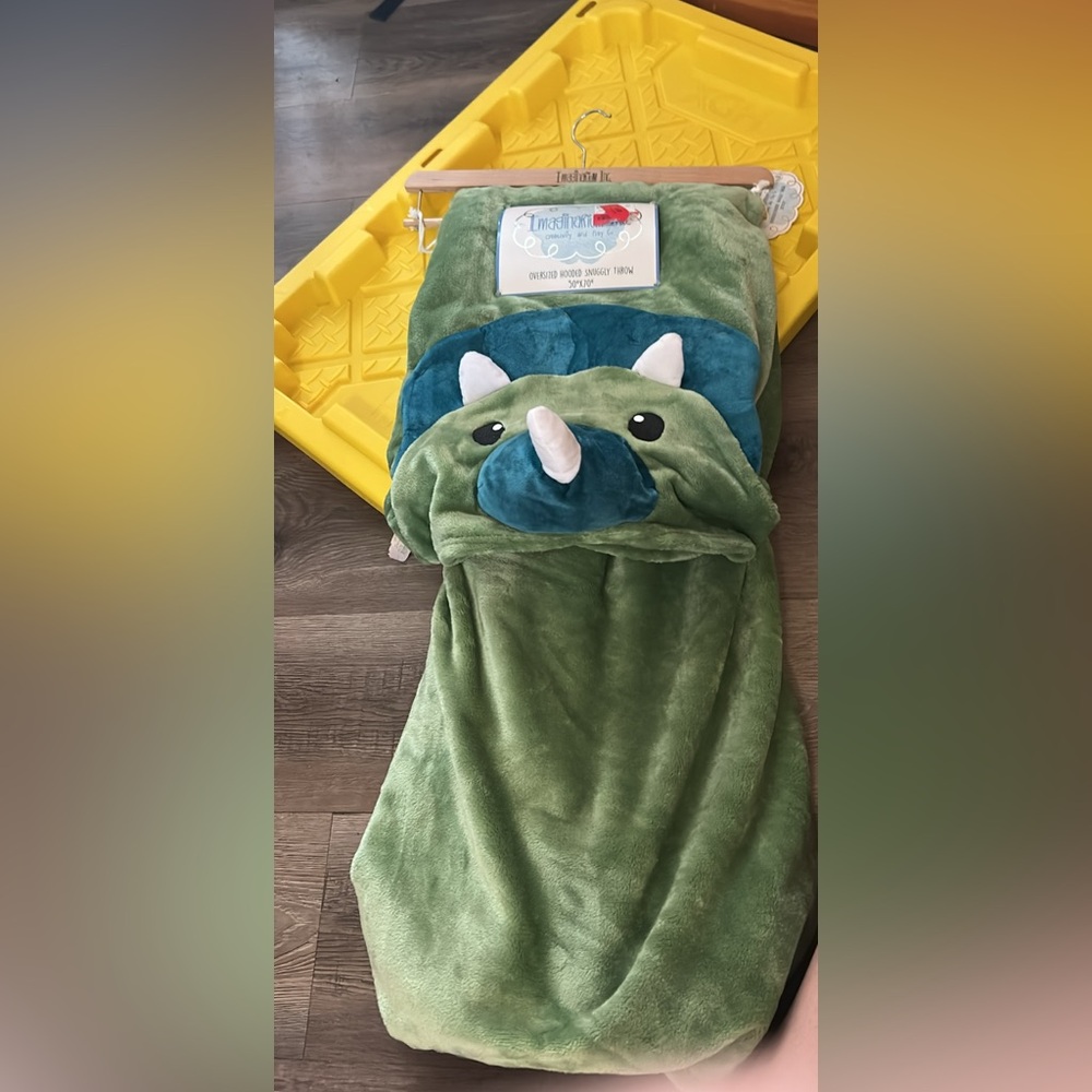 Hooded Dinosaur Throw 50x70